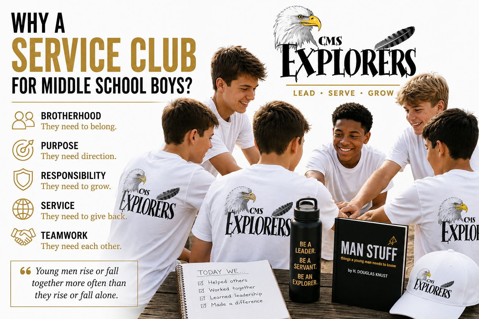 Why a Service Club for Middle School Boys?